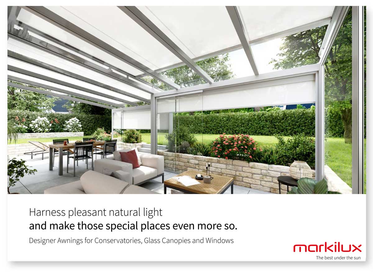 markilux conservatory awnings brochure